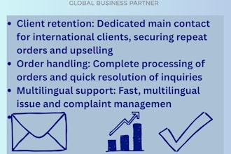 be your international key account manager