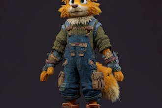 draw furry reference sheet furry art illustration character sheet for anthro ar