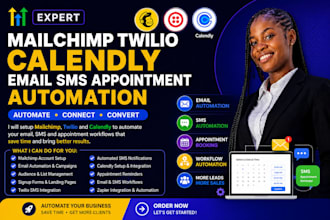 setup mailchimp twilio email SMS appointment automation