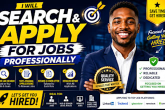 search and apply for jobs professionally