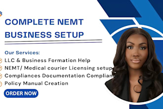 setup nemt non emergency medical transportation, medical courier state compliant