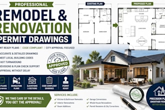 remodel and renovation permit plan kitchen bathroom home renovation usa