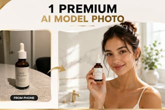 create premium ai product photos with realistic human models