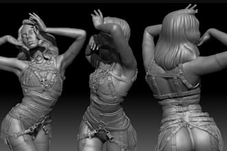 sculpt 3d figurine action figure toy statue articulated figure stl for printing