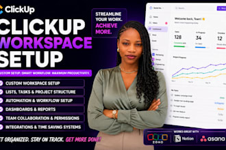 setup customize clickup workspace dashboard monday CRM asana notion workspace