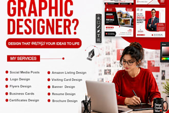 design eye catching social media posts, ads, banners and flyers