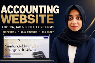 build a modern accounting website for CPA tax and bookkeeping firms