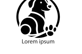 design unique dog paw logo