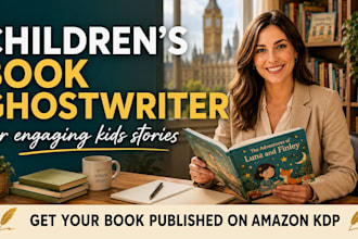 ghostwrite, edit format  kids story book, moral children book as a ghostwriter