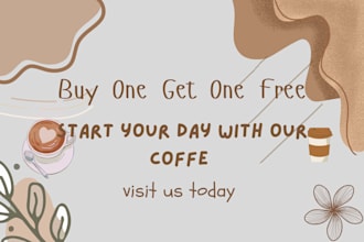 design eyecatching canva social media posts for instragram and facebook