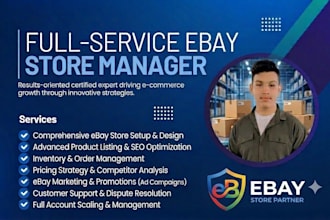 be your expert ebay store manager and virtual assistant