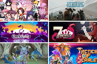 design steam capsule art game banner game cover art and key art for indie games