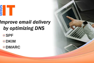 set up spf, dkim, dmarc dns records for email delivery