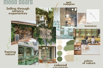 create professional interior design moodboards and color palettes