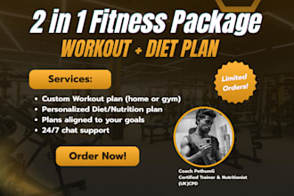 design perfect workout and diet plans