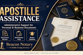 assist with pennsylvania apostille document processing