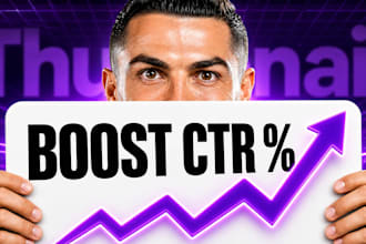 design catchy youtube thumbnail