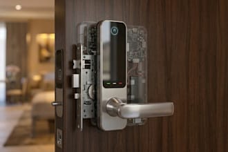 design custom fingerprint smart lock industrial product design, lock product des