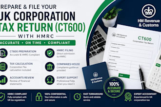 prepare and file your UK corporations tax return ct600 with hmrc