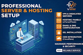 setup dedicated server, vps, hosting control panel, and SSL