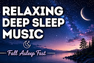 create relaxing sleep meditation and calming background music