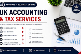 do UK bookkeeping, vat, self assessment, corporation tax, filing annual accounts