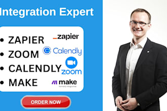 setup calendly, zoom, zapier expert calendly appointment setup email automation