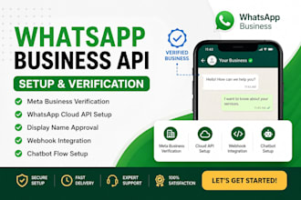 set up and verify your whatsapp business API account