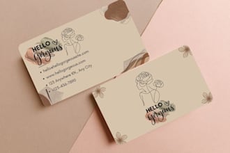create a unique and professional business card