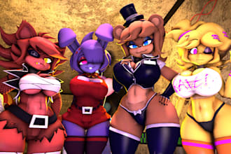create, port rig custom sfw, gmod, vrchat, tf2, l4d2 mmd, fnaf, character model