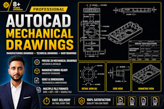 create 2d mechanical drawings in autocad