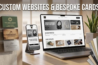 design and develop professional websites and custom cards