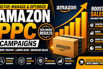 setup, manage, and optimize amazon PPC campaigns, amazon ads, and sponsored ads