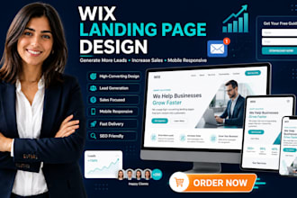 design a high converting wix landing page that generate leads and sales