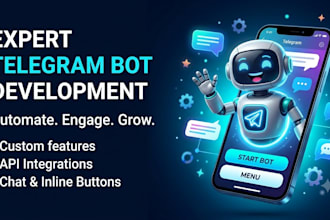 develop a custom telegram bot in python