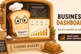 build a business dashboard to track sales and operations