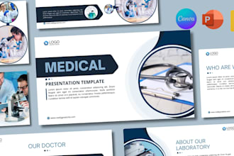 create urgent medical healthcare nursing pharmacy scientific presentation design