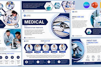 create urgent medical healthcare nursing pharmacy scientific presentation design