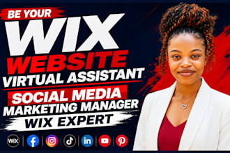 be your wix website virtual assistant social media marketing manager wix expert