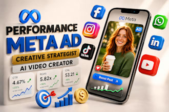 performance creative strategist for meta ads, ai video creator