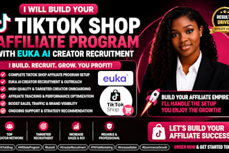 build your tiktok shop affiliate program with euka ai creator recruitment