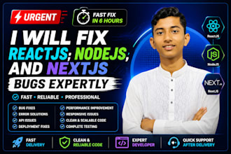 fix urgent reactjs, nodejs and nextjs bugs