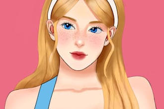draw a portrait of your human character for you