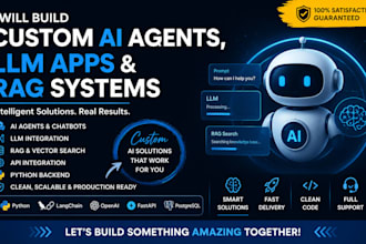 build custom ai agents llm apps rag systems and ai automation locally deployed