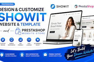 design showit website customization showit template prestashop website store