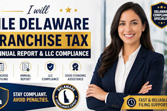 file delaware franchise tax annual report llc compliance