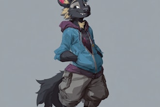 draw your furry or fursona character