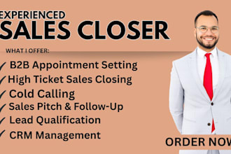 high ticket sales closer b2b appointment setting expert