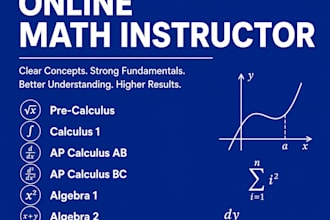 teach you math calculus and algebra