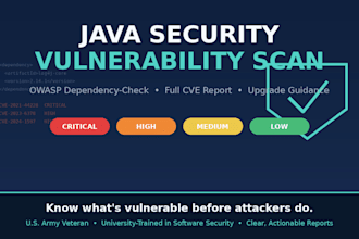 scan your java app for security vulnerabilities